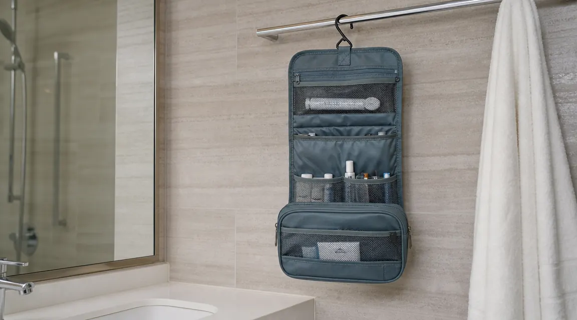 How a Hanging Toiletry Bag Fixed My Chaotic Hotel Mornings